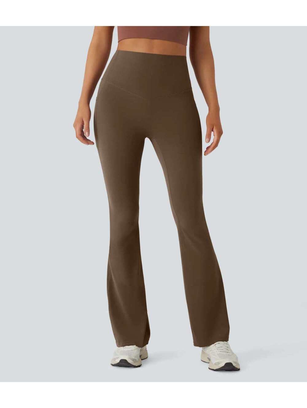HALARA High Waisted Tummy Control Shaping Yoga Bootcut- S Reg